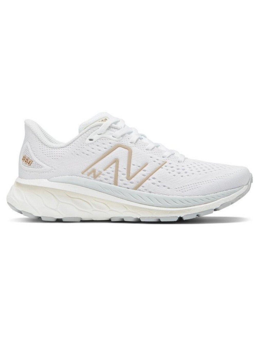 New Balance Women's Fresh Foam X 860v13 Size 8 Wide, White / Gold Used Condition